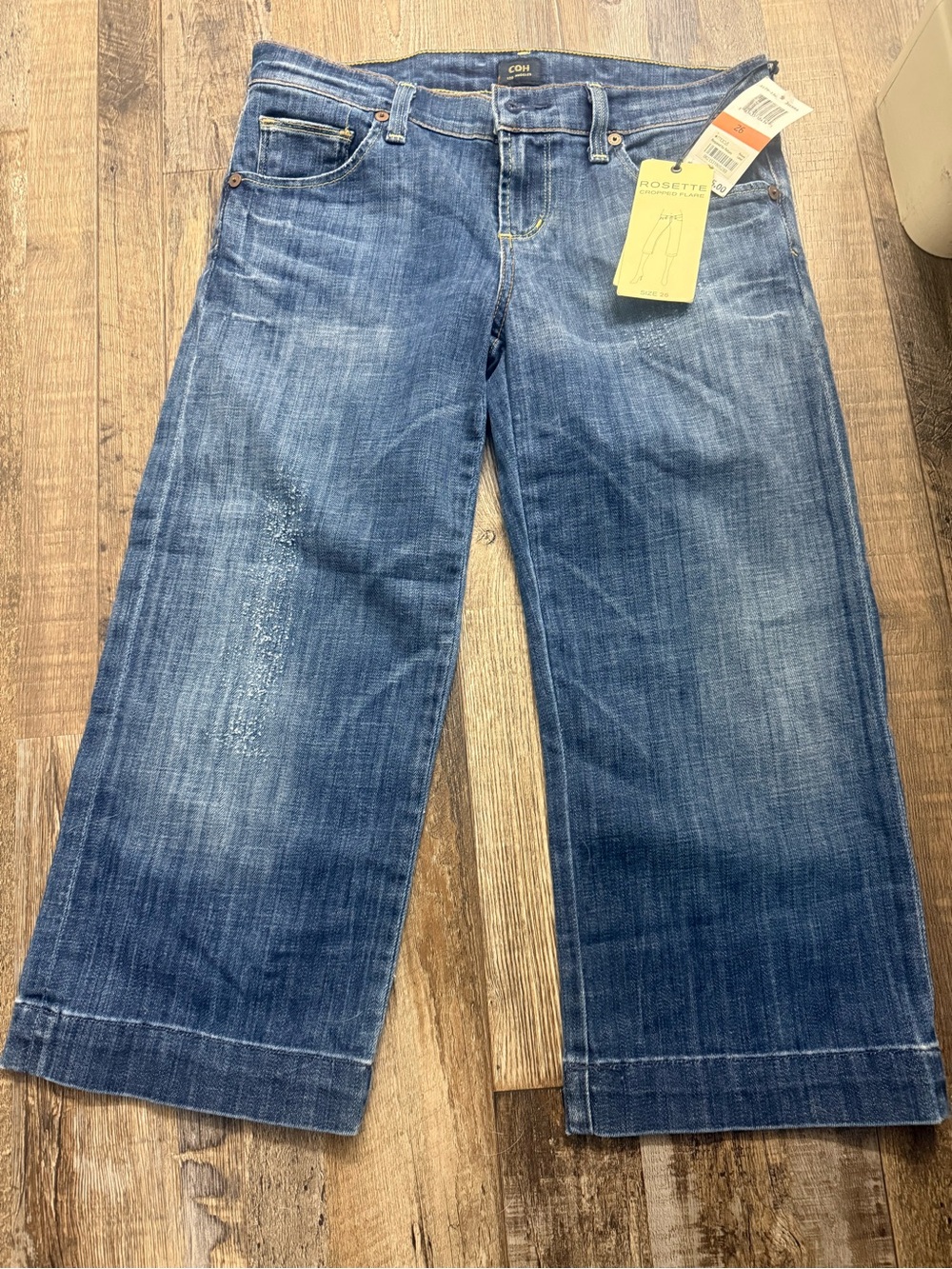 Citizens Of Humanity Blue Wide Leg Flare Jeans